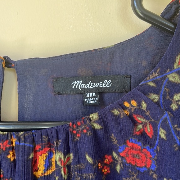 MADEWELL | Floral Navy Blouse - Picture 6 of 10